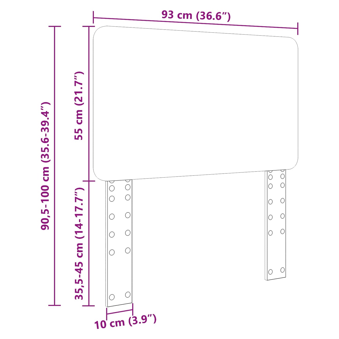 vidaXL Headboard Old Wood Engineered wood