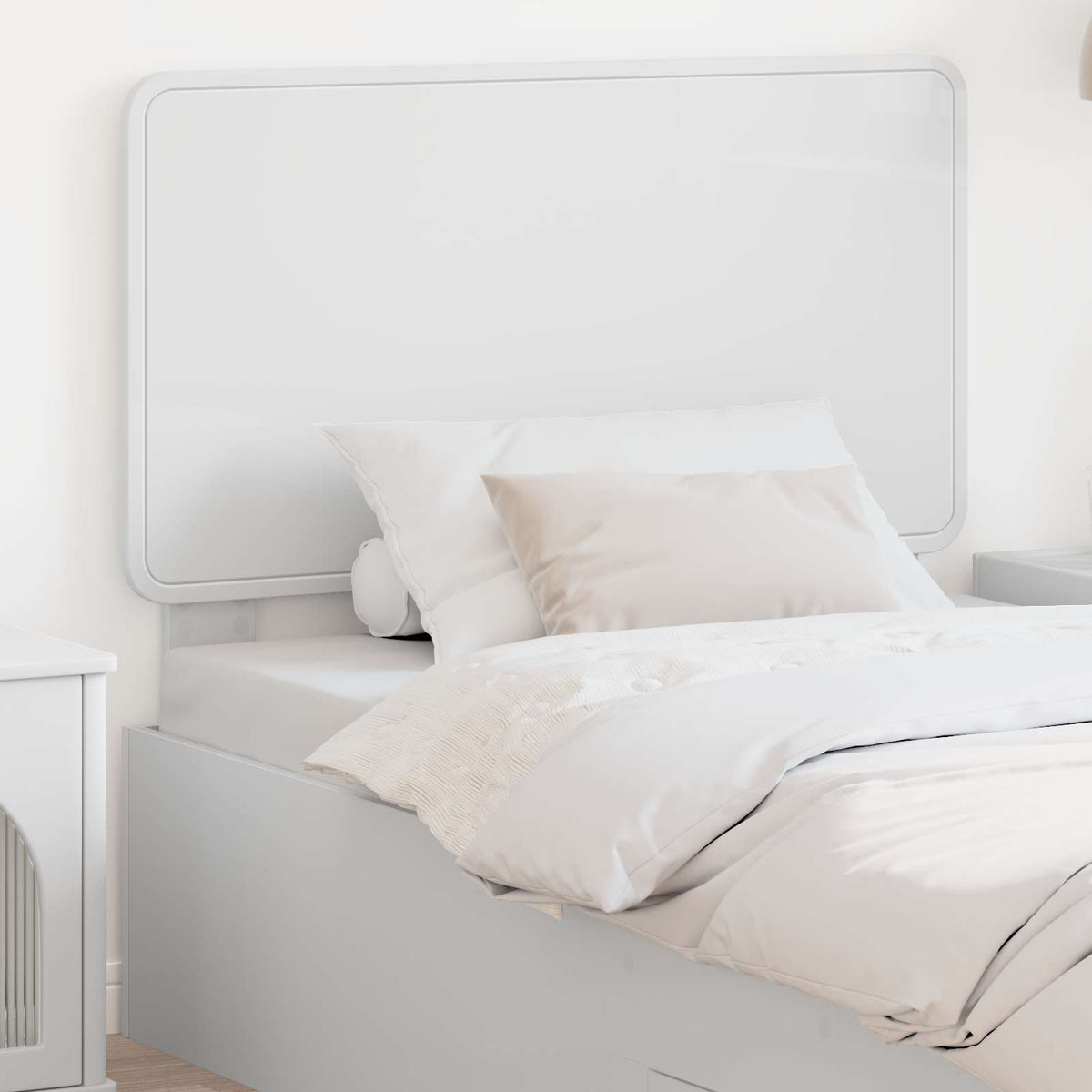 vidaXL Headboard White Engineered wood
