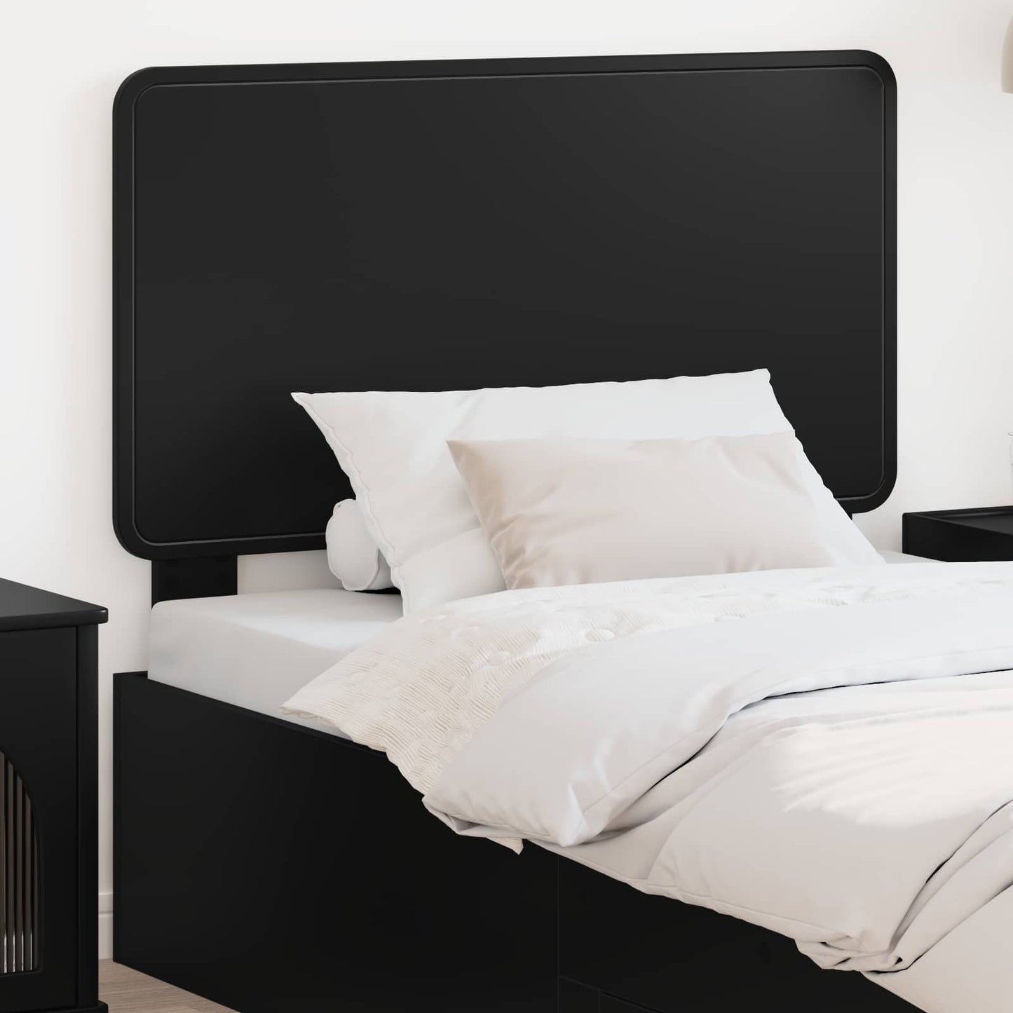 vidaXL Headboard Black Oak Engineered wood