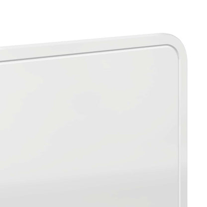vidaXL Headboard Gloss White Engineered wood