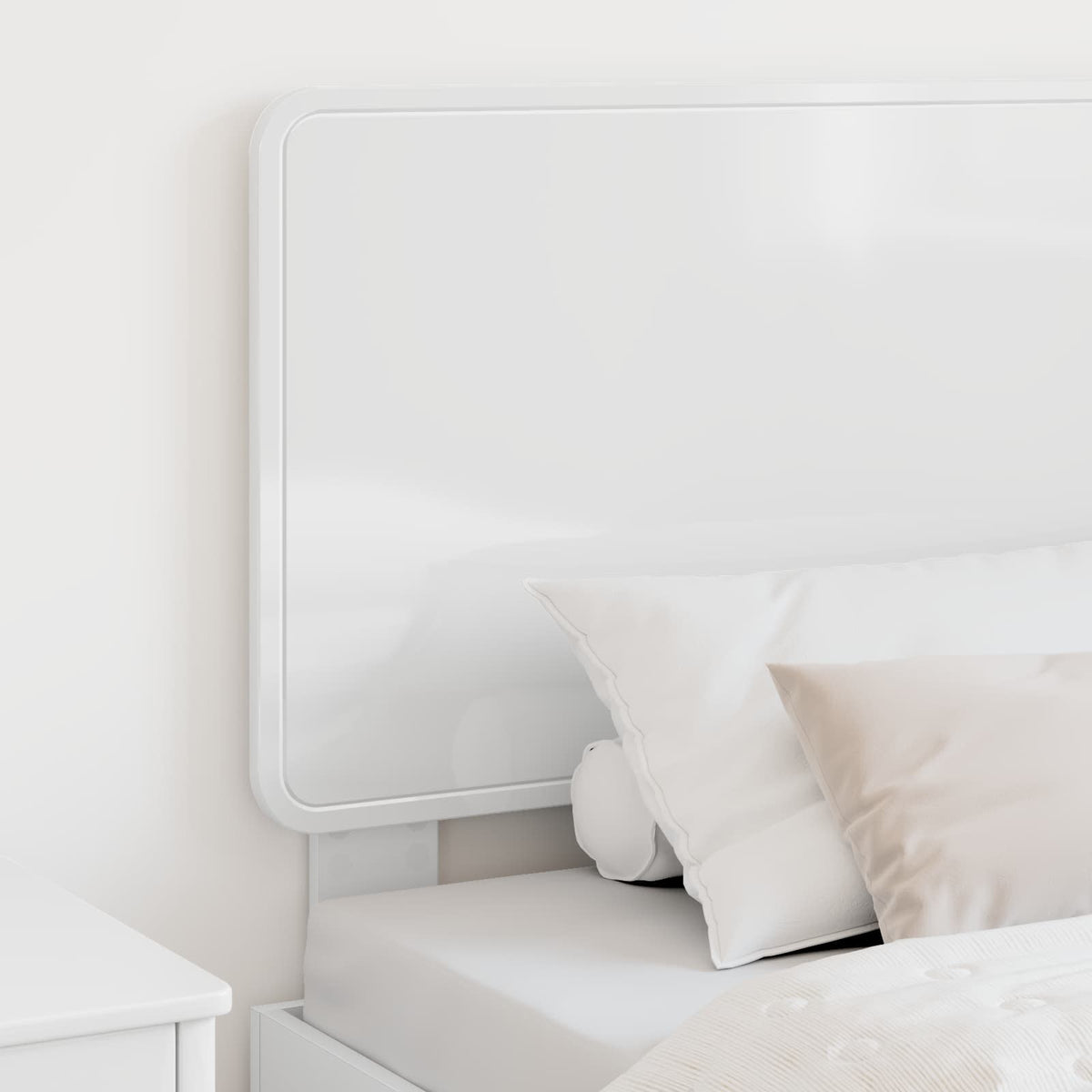 vidaXL Headboard Gloss White Engineered wood