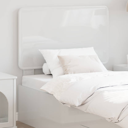 vidaXL Headboard Gloss White Engineered wood