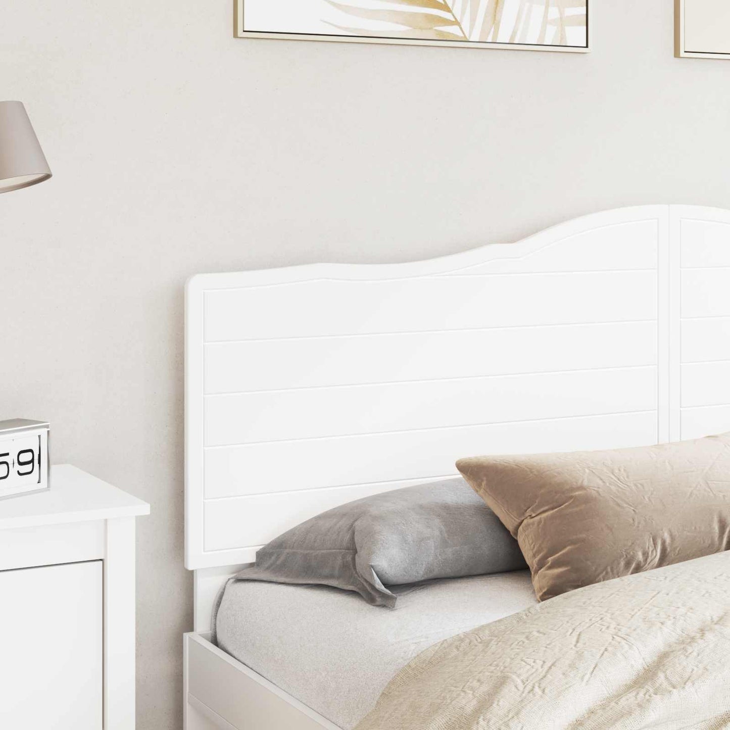 vidaXL Headboard White Engineered wood