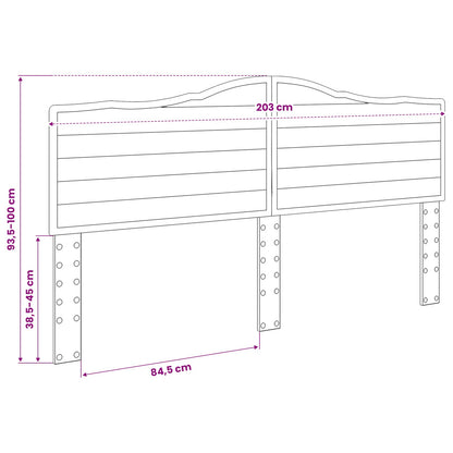 vidaXL Headboard White Engineered wood