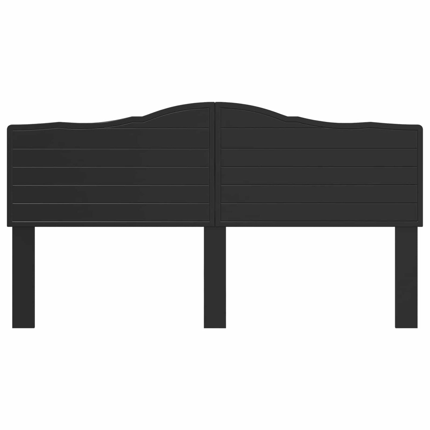 vidaXL Headboard Black Oak Engineered wood
