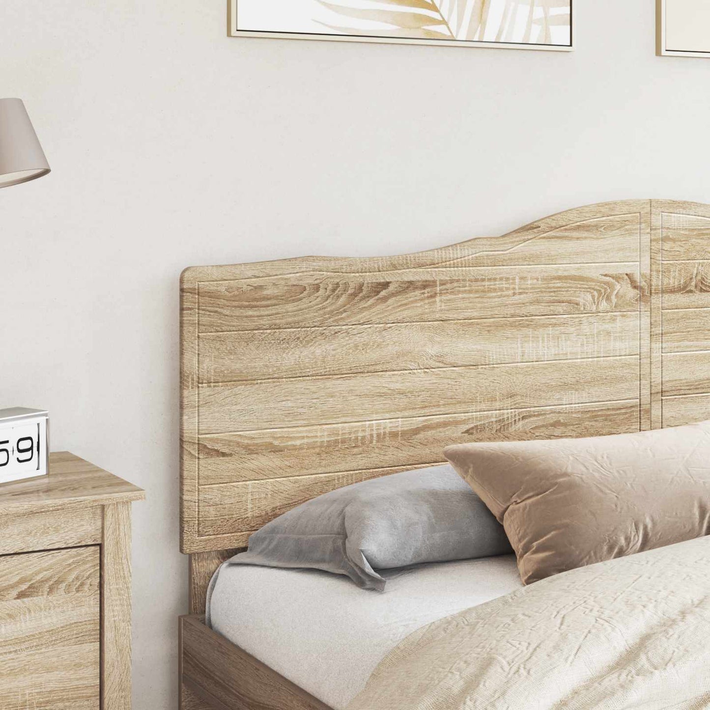vidaXL Headboard Sonoma Oak Engineered wood