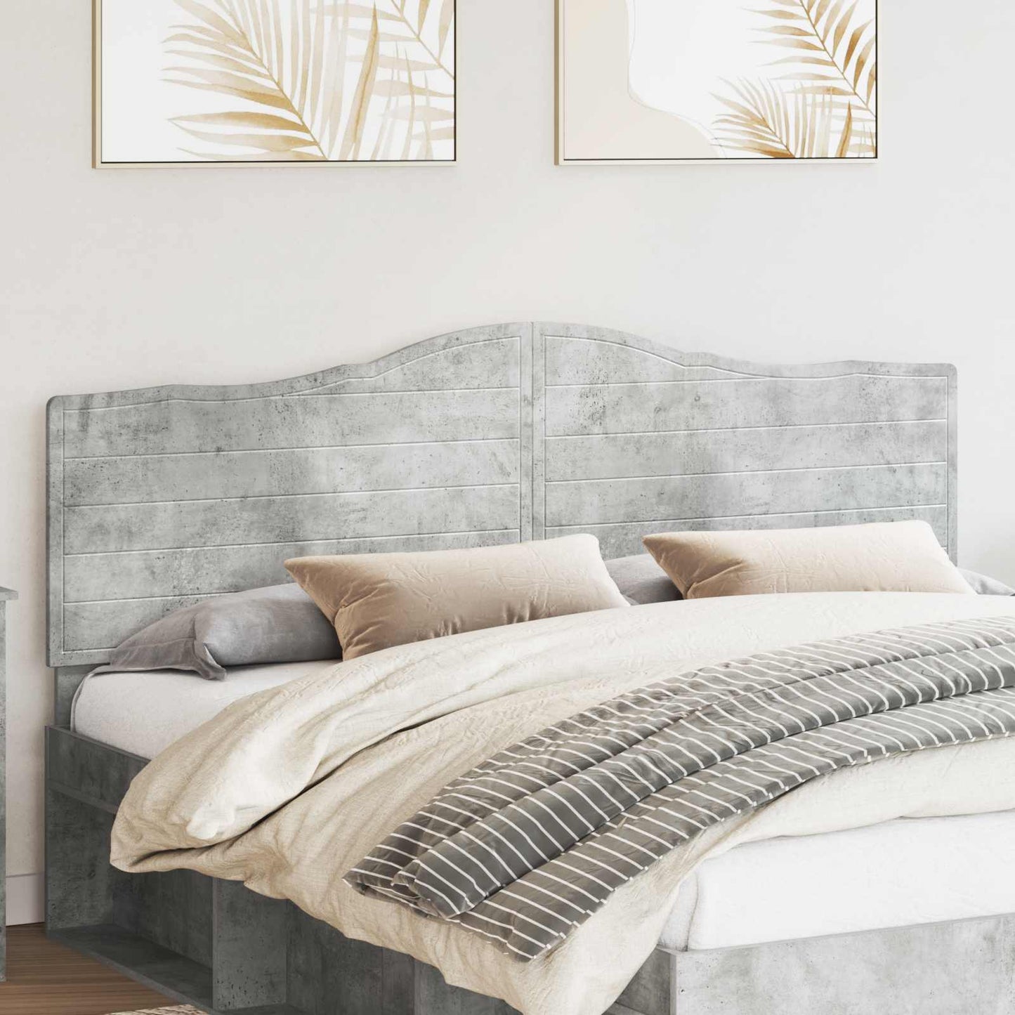 vidaXL Headboard Concrete Grey Engineered wood