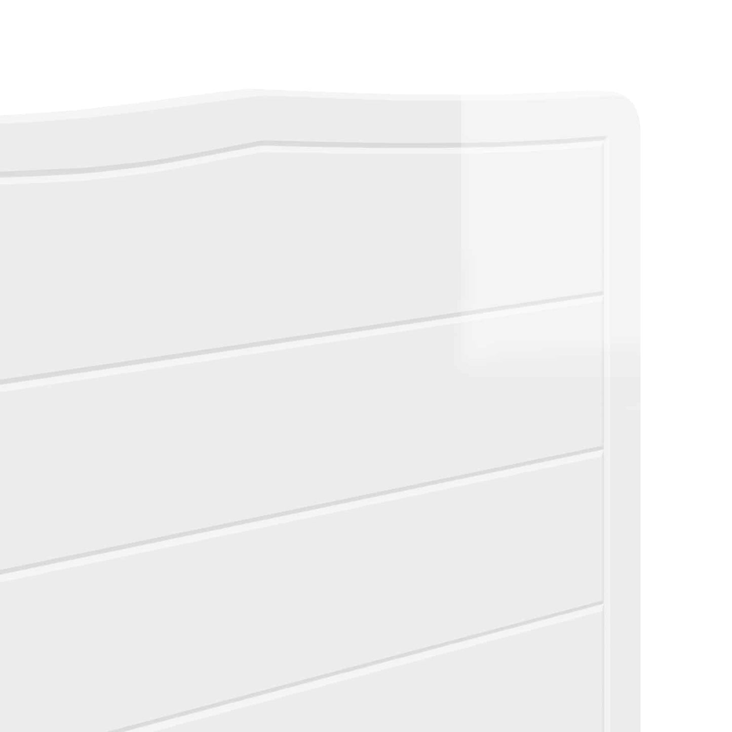 vidaXL Headboard Gloss White Engineered wood