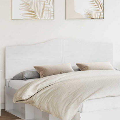 vidaXL Headboard Gloss White Engineered wood