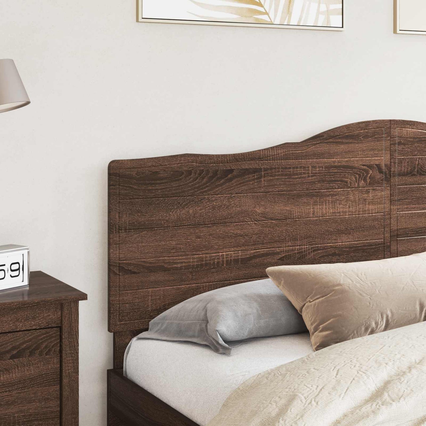 vidaXL Headboard Brown Oak Engineered wood