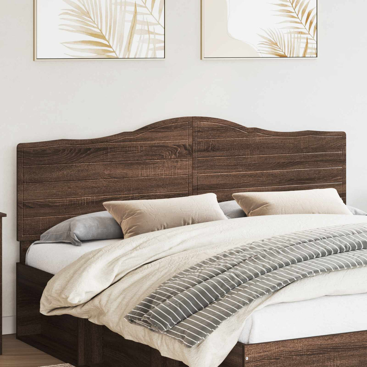 vidaXL Headboard Brown Oak Engineered wood