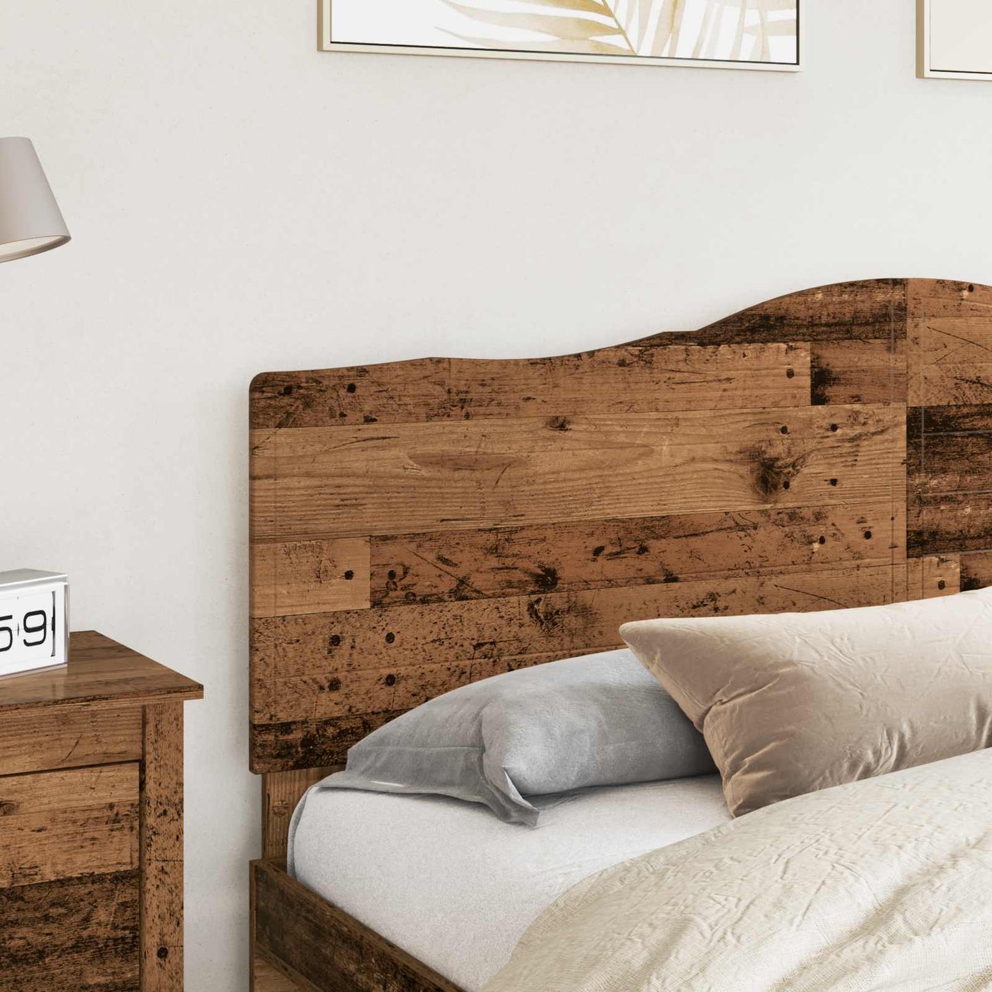 vidaXL Headboard Old Wood Engineered wood