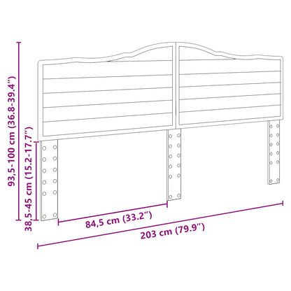 vidaXL Headboard Artisan Oak Engineered wood