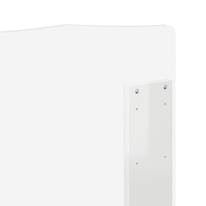 vidaXL Headboard Gloss White Engineered wood