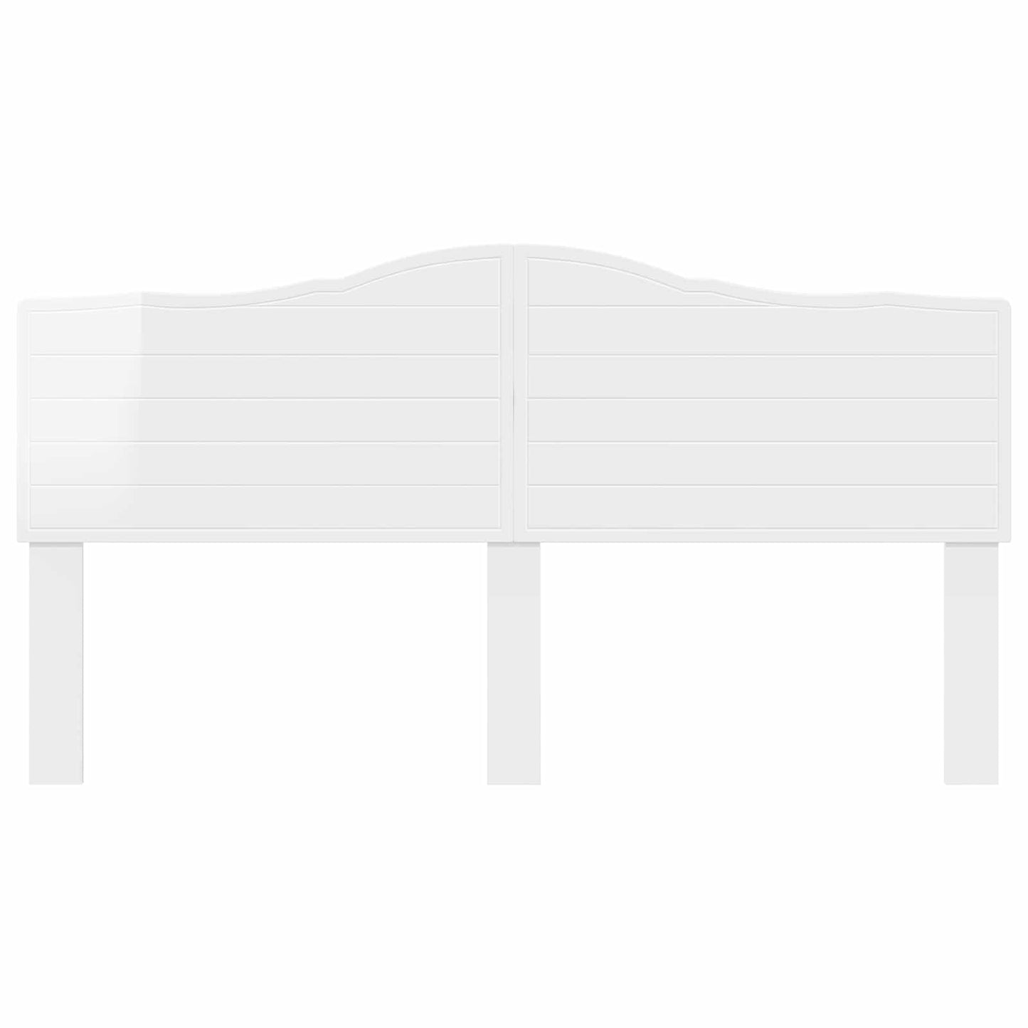 vidaXL Headboard Gloss White Engineered wood