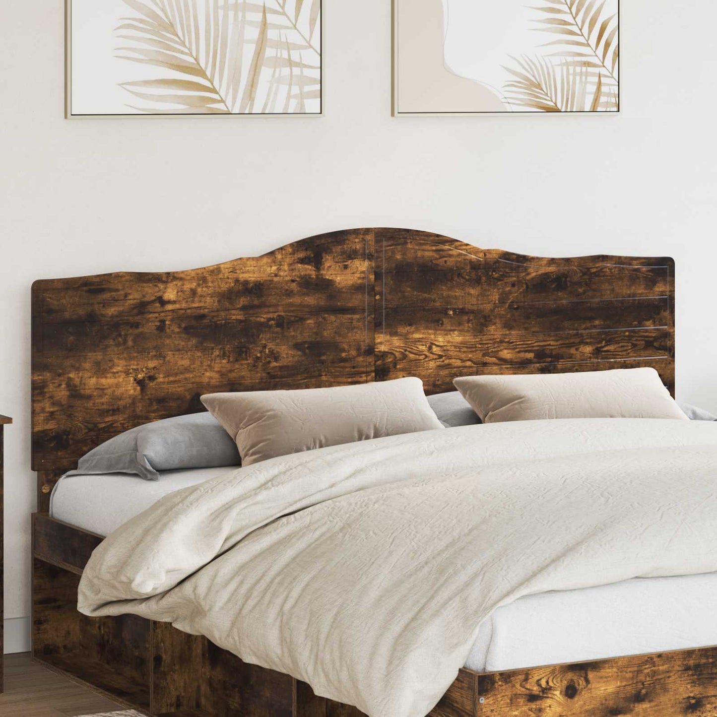 vidaXL Headboard Smoked Oak Engineered wood