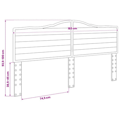 vidaXL Headboard Old Wood Engineered wood