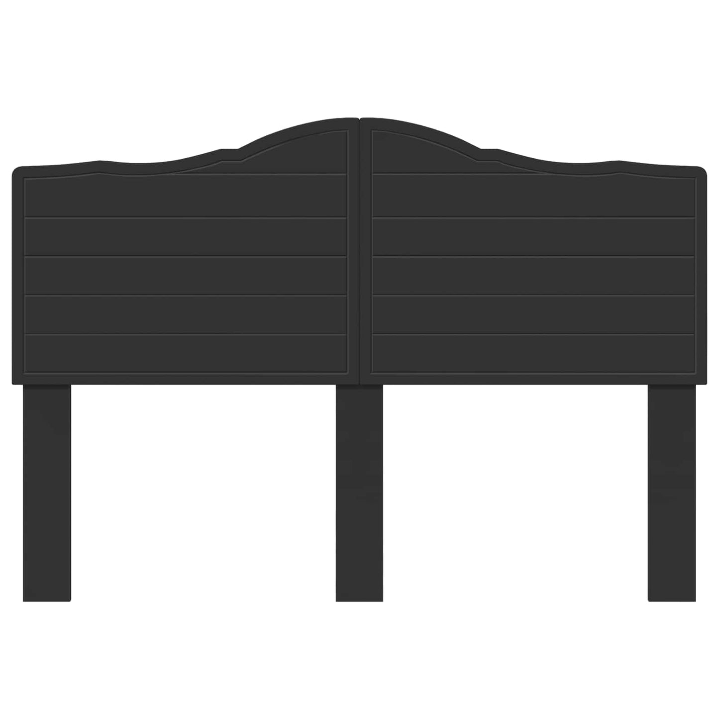 vidaXL Headboard Black Oak Engineered wood