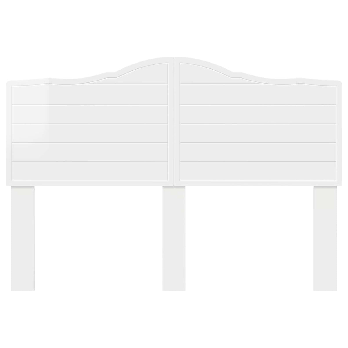 vidaXL Headboard Gloss White Engineered wood
