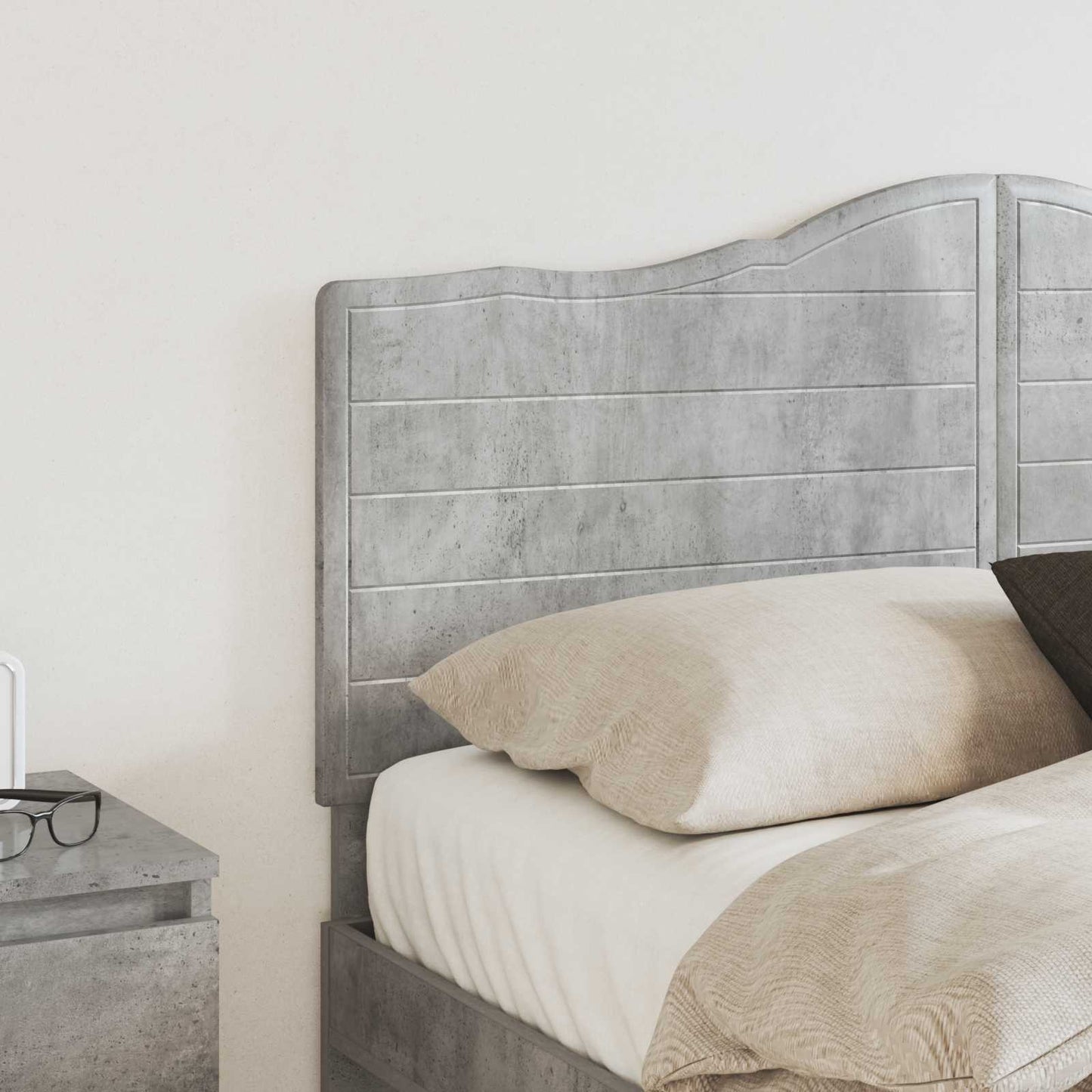 vidaXL Headboard Concrete Grey Engineered wood