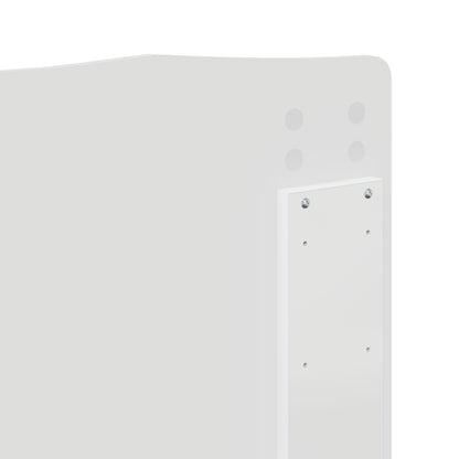 vidaXL Headboard Gloss White Engineered wood