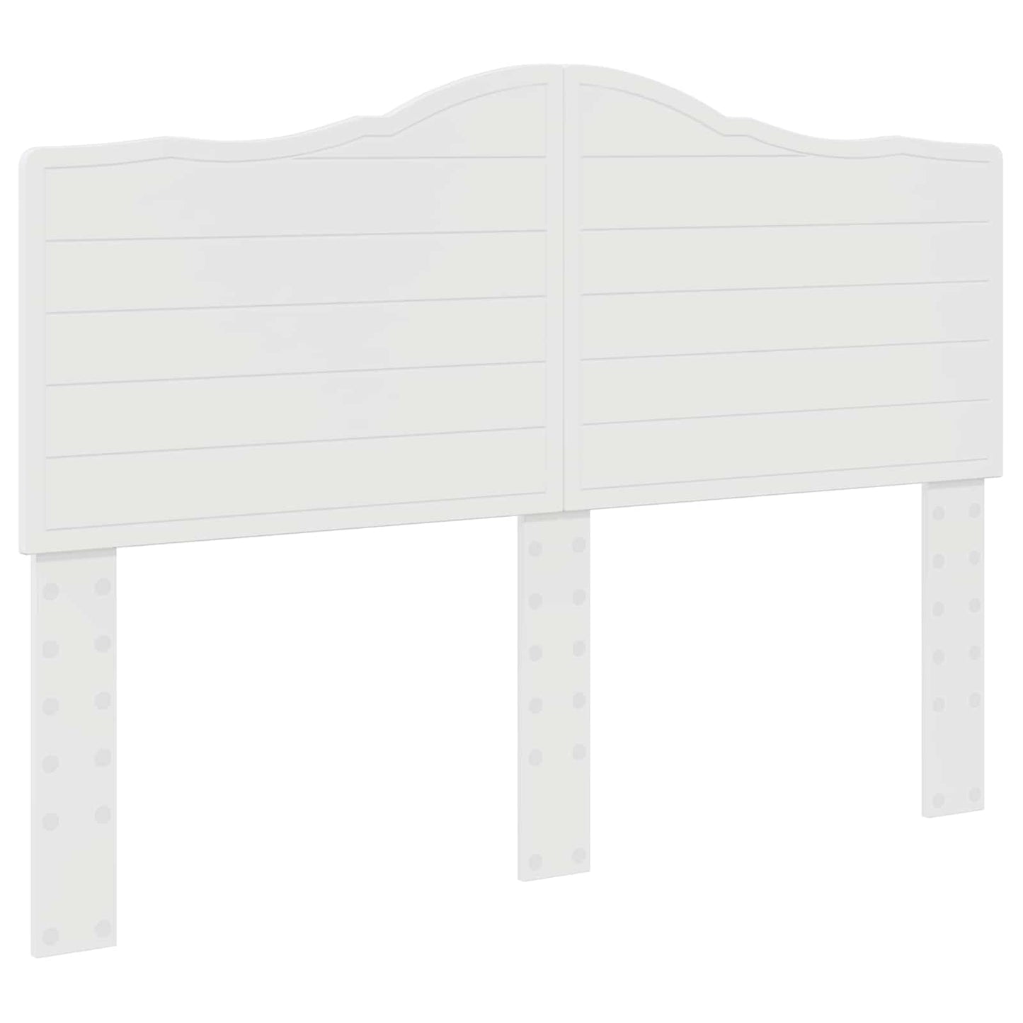 vidaXL Headboard Gloss White Engineered wood