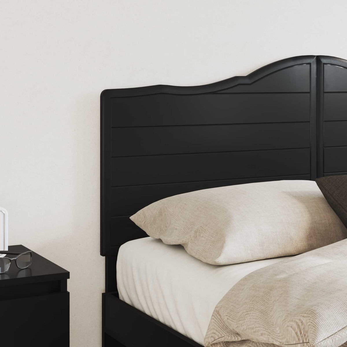 vidaXL Headboard Black Oak Engineered wood