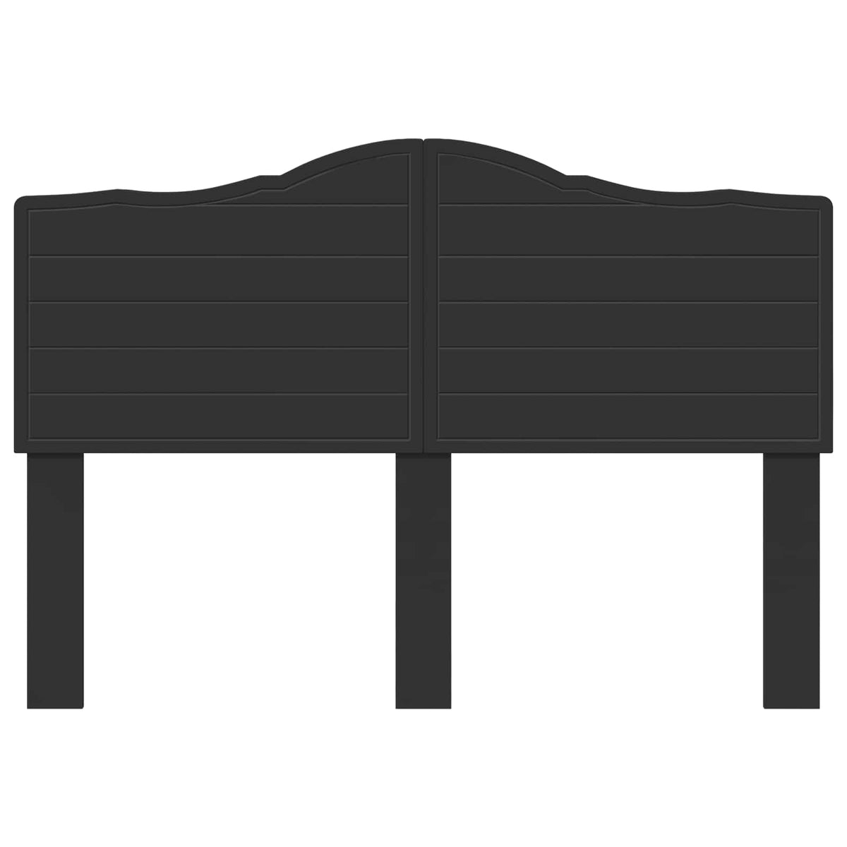 vidaXL Headboard Black Oak Engineered wood