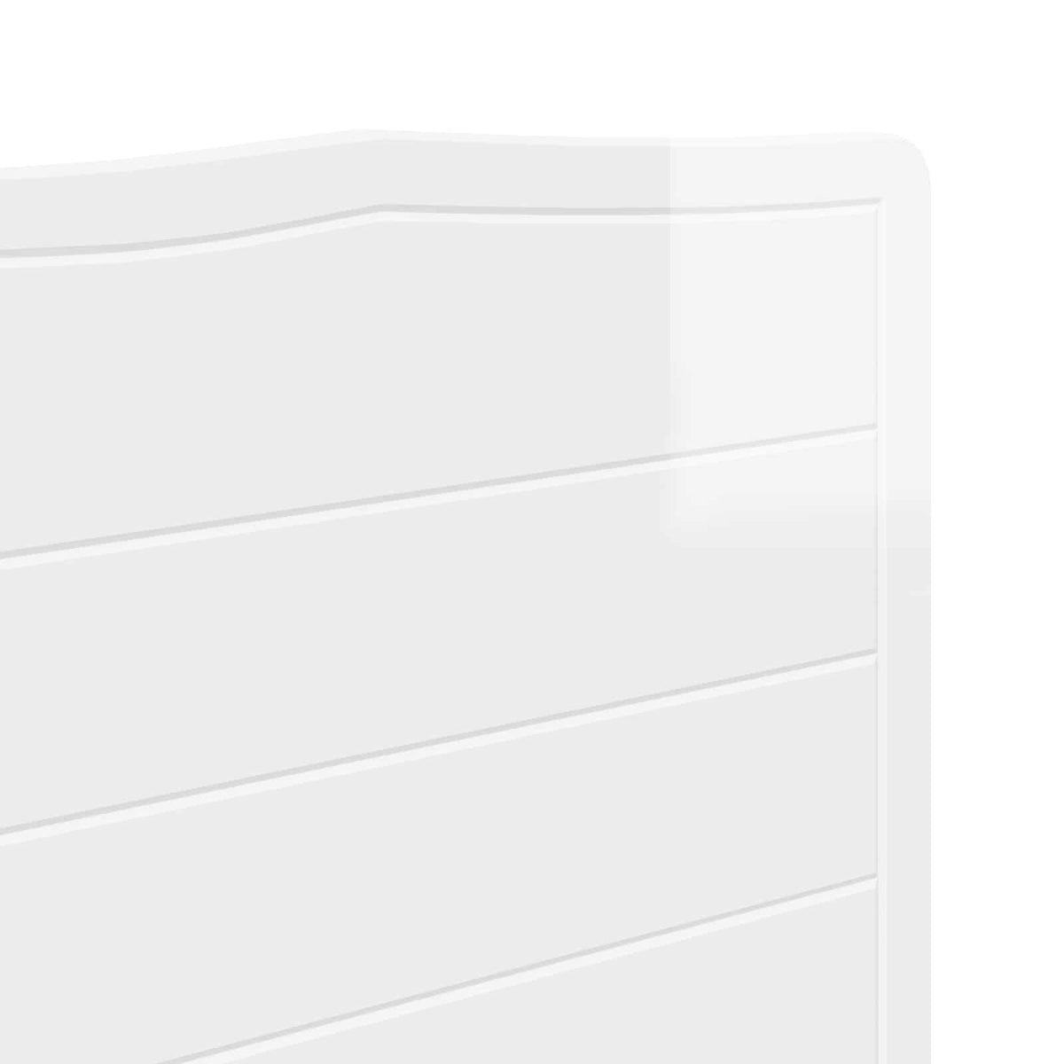 vidaXL Headboard Gloss White Engineered wood