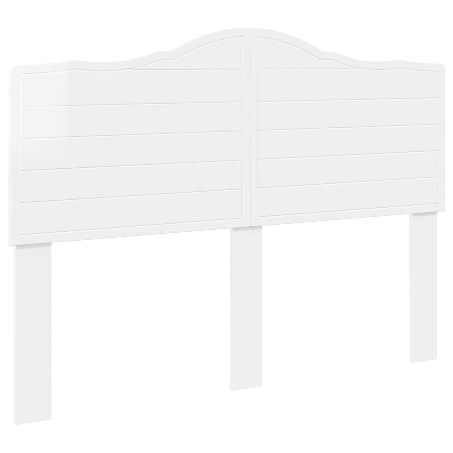 vidaXL Headboard Gloss White Engineered wood