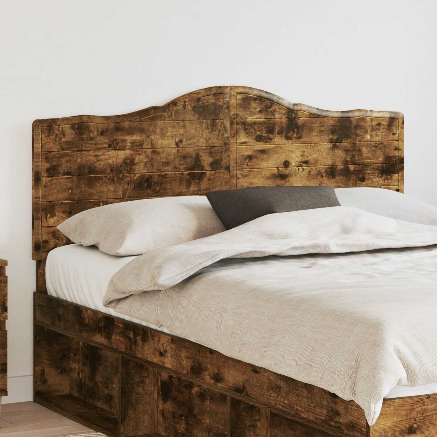 vidaXL Headboard Smoked Oak Engineered wood