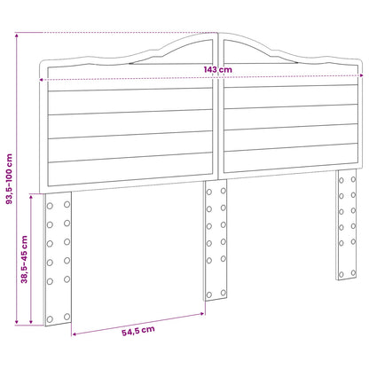 vidaXL Headboard Artisan Oak Engineered wood