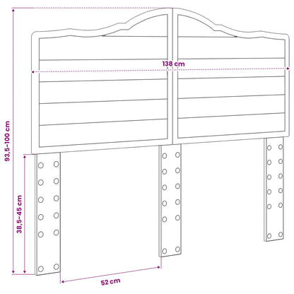 vidaXL Headboard White Engineered wood