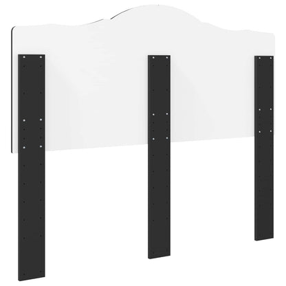 vidaXL Headboard Black Oak Engineered wood