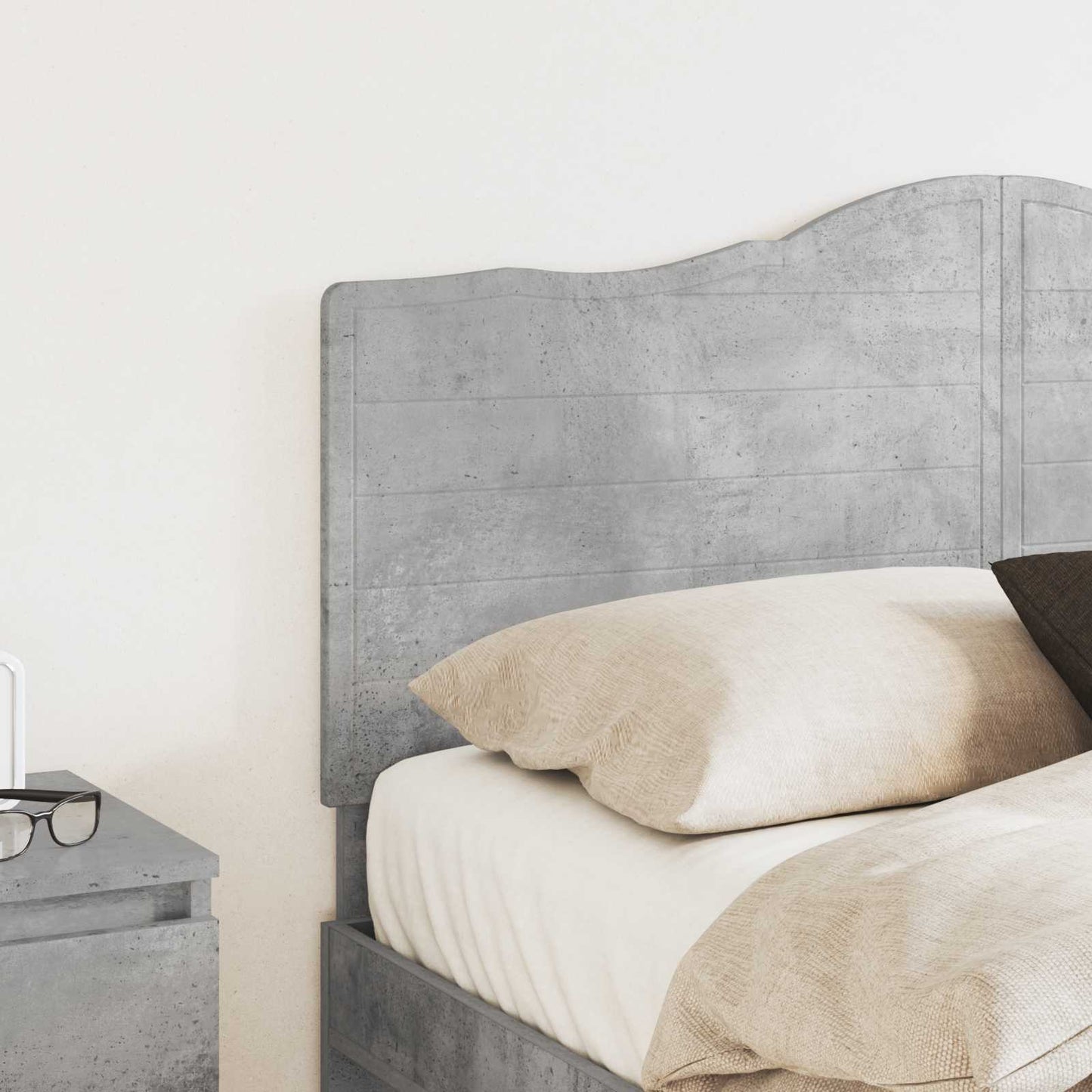 vidaXL Headboard Concrete Grey Engineered wood