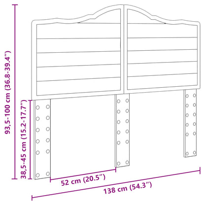 vidaXL Headboard Old Wood Engineered wood