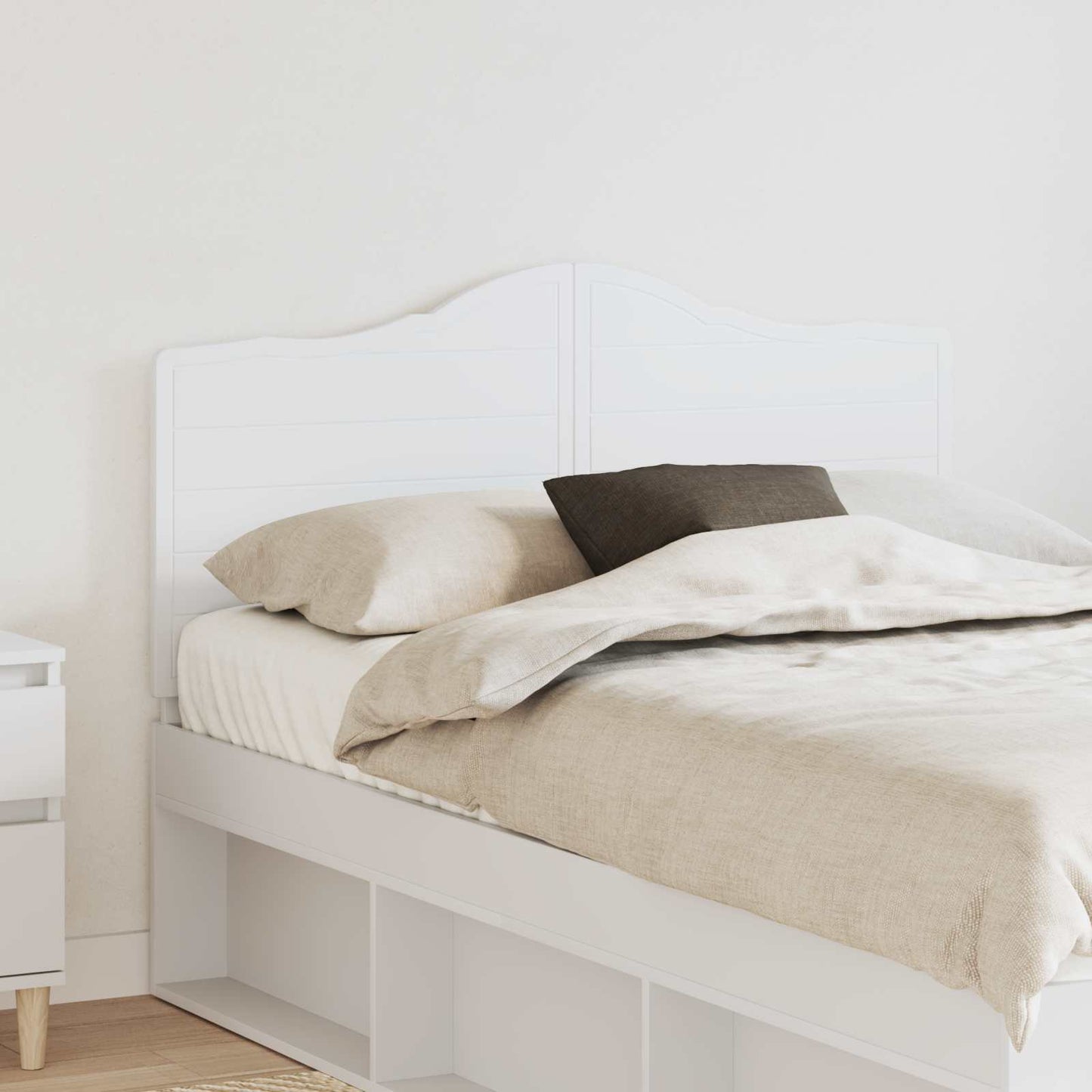 vidaXL Headboard White Engineered wood