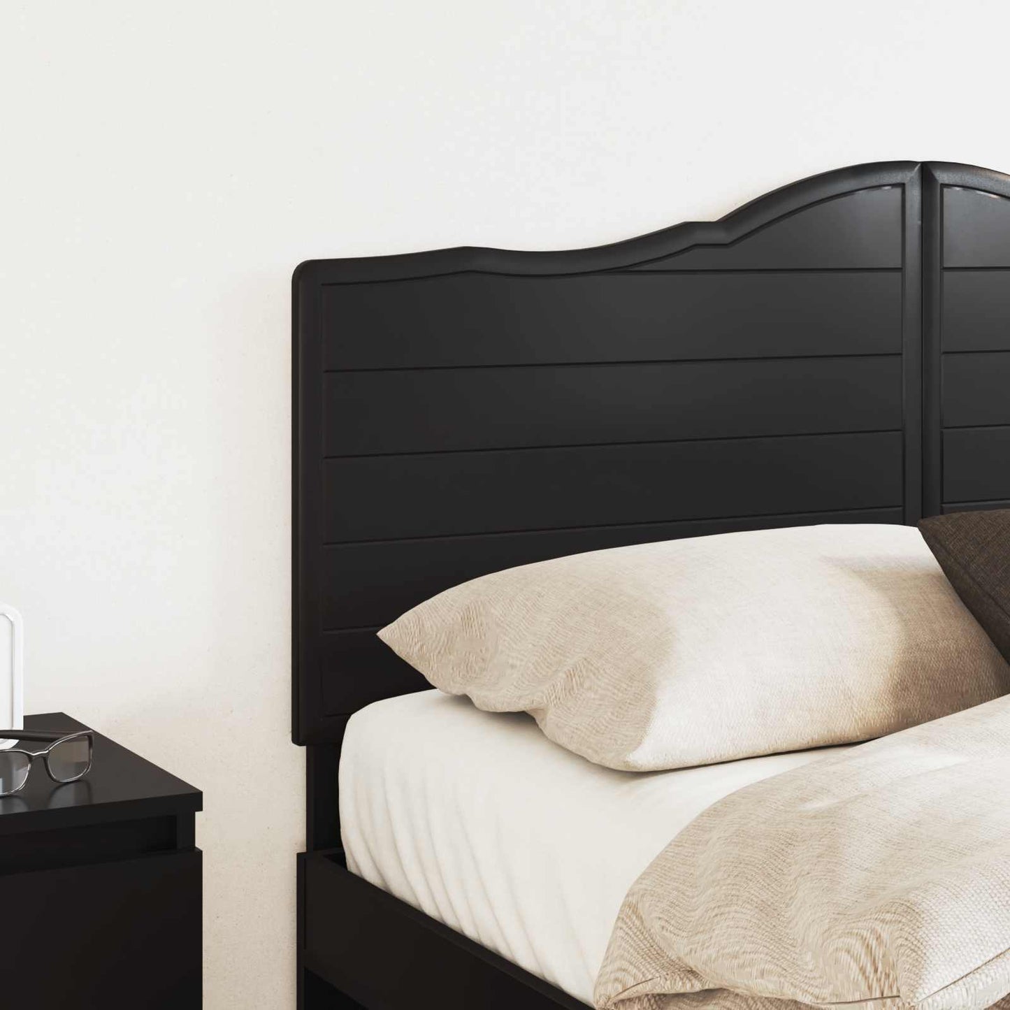 vidaXL Headboard Black Oak Engineered wood