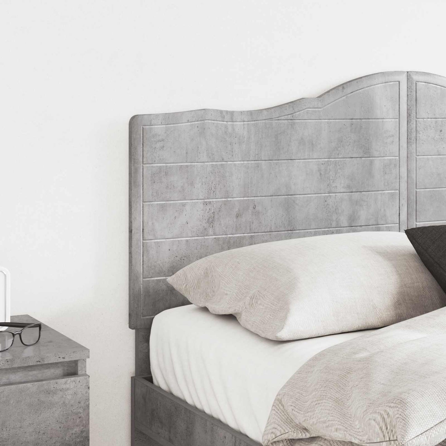 vidaXL Headboard Concrete Grey Engineered wood