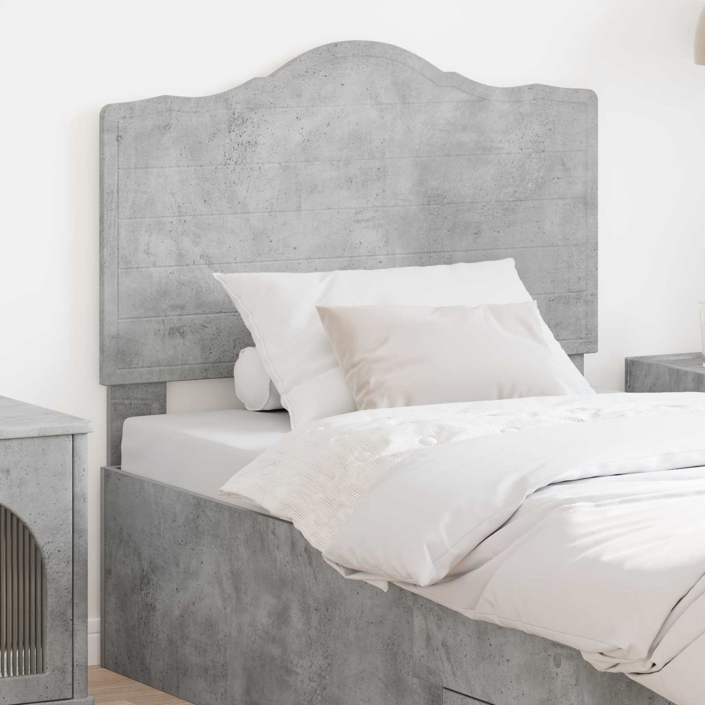 vidaXL Headboard Concrete Grey Engineered wood