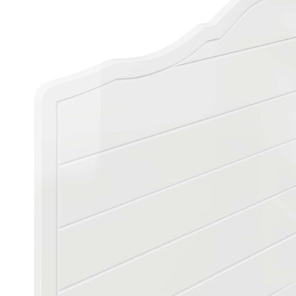 vidaXL Headboard Gloss White Engineered wood
