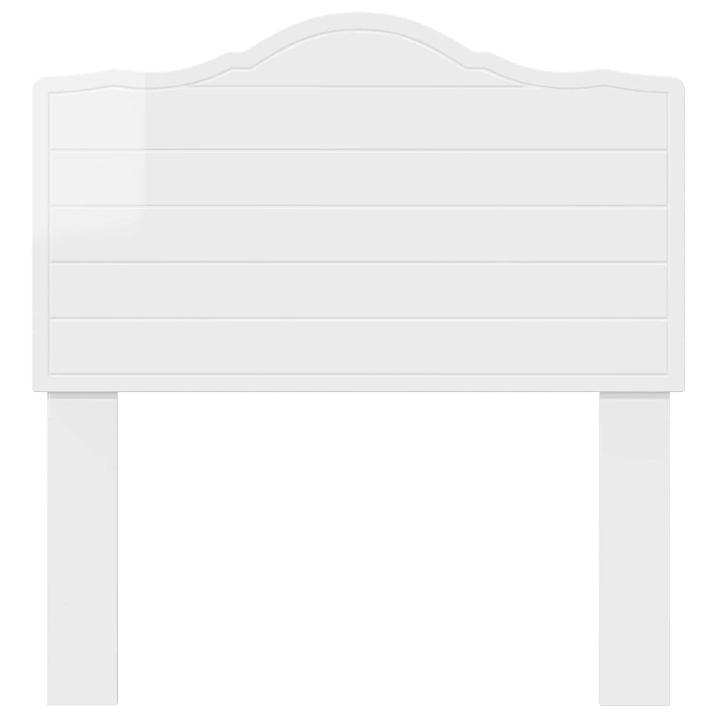 vidaXL Headboard Gloss White Engineered wood