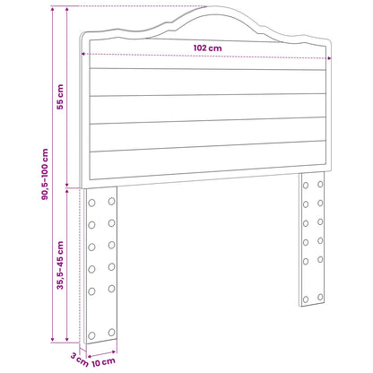 vidaXL Headboard Brown Oak Engineered wood