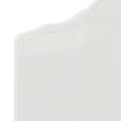 vidaXL Headboard Gloss White Engineered wood