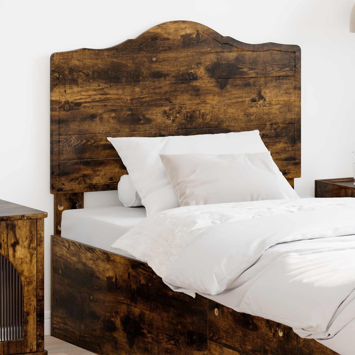 vidaXL Headboard Smoked Oak Engineered wood