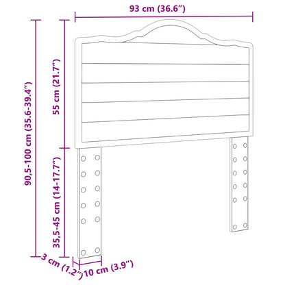 vidaXL Headboard Smoked Oak Engineered wood