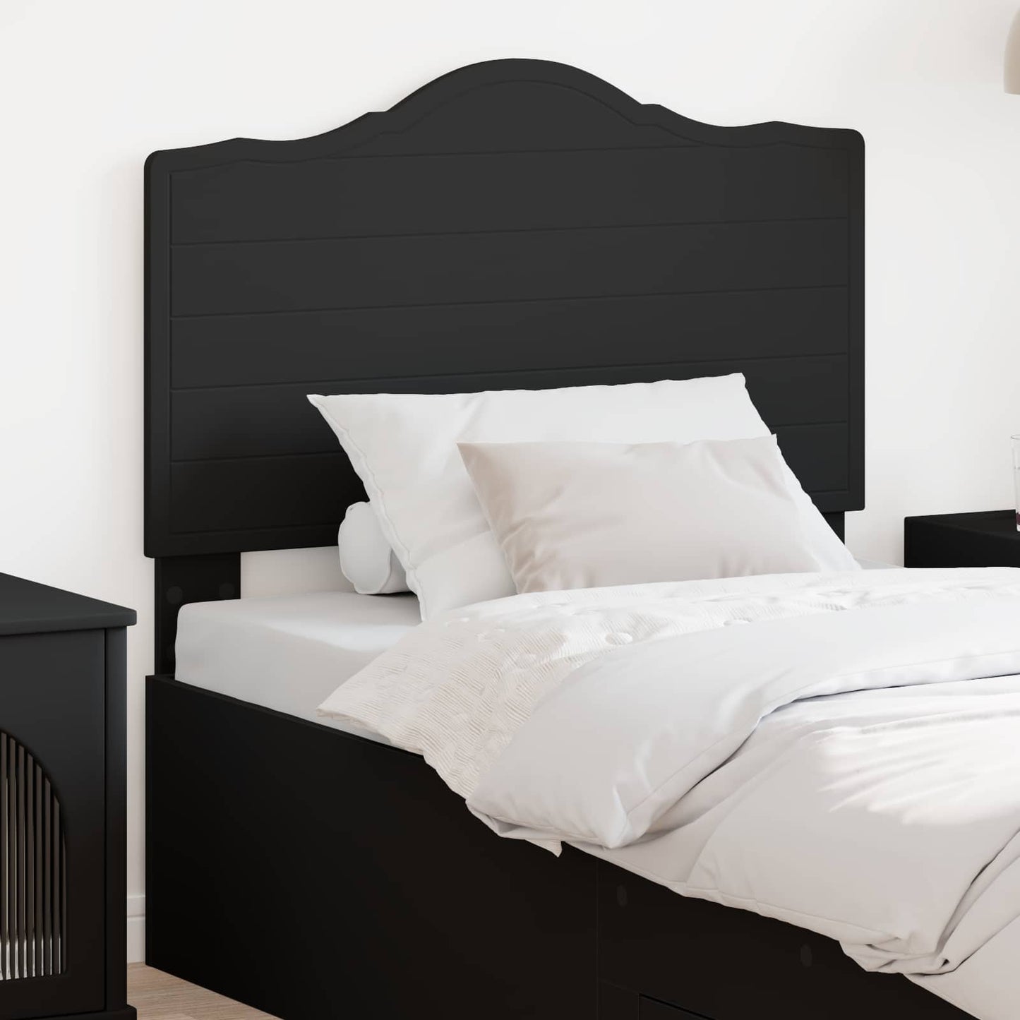 vidaXL Headboard Black Oak Engineered wood