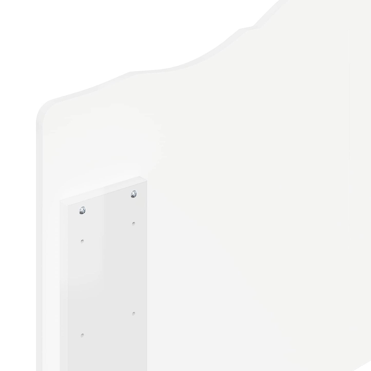 vidaXL Headboard Gloss White Engineered wood