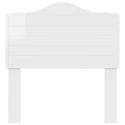 vidaXL Headboard Gloss White Engineered wood