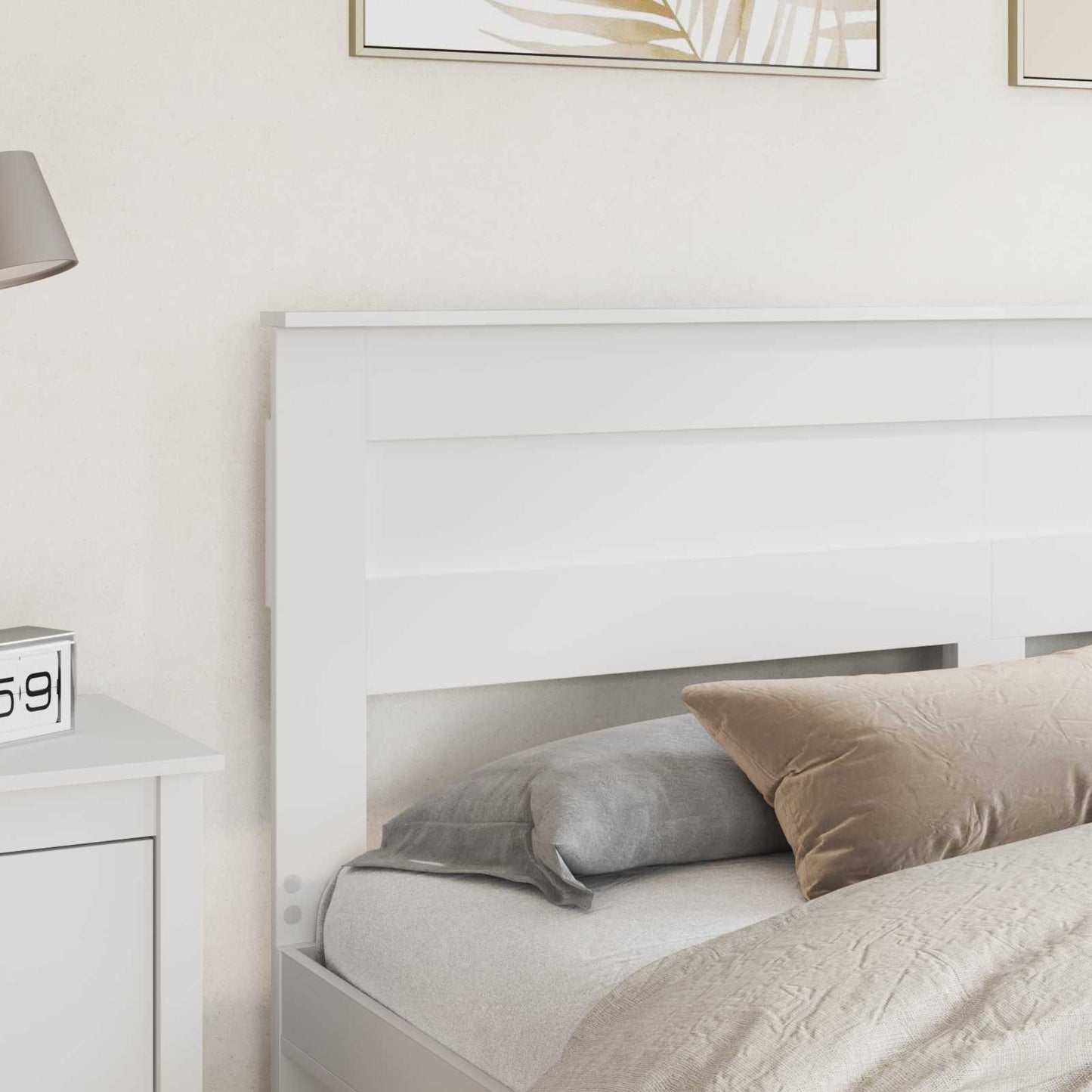 vidaXL Headboard White Engineered wood